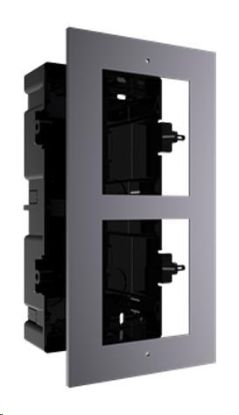 Obrázek HIKVISION DS- KD- ACF2, rámeček pro modulární interkom, pro 2 moduly, zápustná montáž