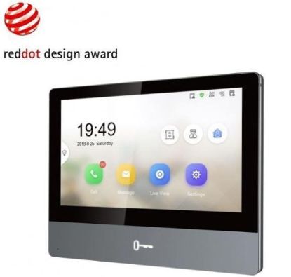 Obrázek HIKVISION DS- KH8350- TE1, 7" IP bytový dotykový monitor; PoE