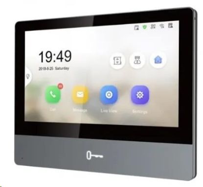 Obrázek HIKVISION DS- KH8350- WTE1/ EU, 7" IP bytový dotykový monitor; Wi- Fi; PoE