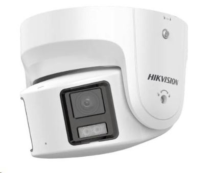 Obrázek HIKVISION DS- 2CD2387G2P- LSU/ SL(4MM)(C), 8MPix IP Turret ColorVu AcuSense panoramatická kamera; LED 30m, WDR 130dB, Audio