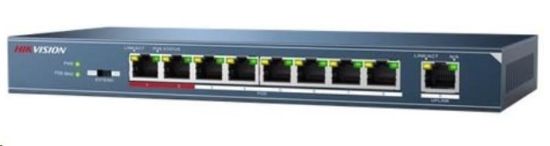 Obrázek HIKVISION DS- 3E0109P- E/ M(B), 9x 10/ 100Mbit, 8x 802.3at PoE typ A 30W