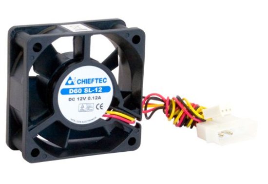 Obrázek CHIEFTEC větrák AF- 0625S, 60x60x25 mm Sleeve Fan, with 3/ 4pin connector