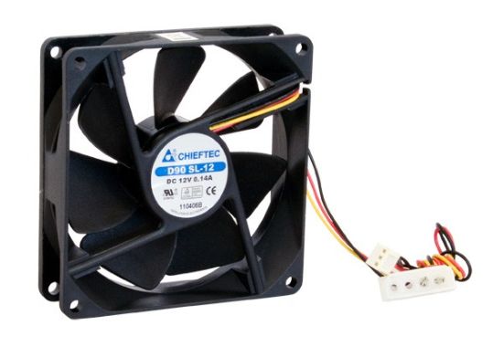 Obrázek CHIEFTEC větrák AF- 0925S, 92x92x25 mm Sleeve Fan, with 3/ 4pin connector
