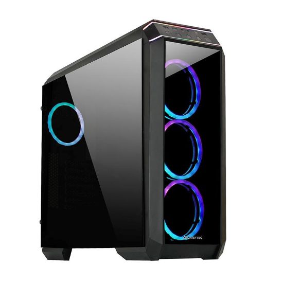 Obrázek BAZAR - CHIEFTEC skříň STALLION II, ATX, 1x USB-C 3.2, 2x USB 3.1, 1x USB 2.0, 4x 120mm RGB Fan, černá - Po opravě (Komp