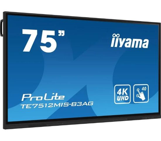 Obrázek Iiyama ProLite IDS, 24/ 7, 190.5 cm (75''), PureTouch- IR, 4K, USB, USB- C, Ethernet, Wi- Fi, kit (USB), black