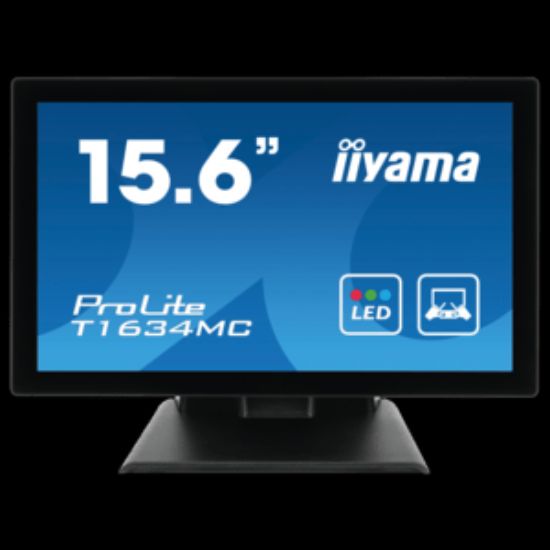 Obrázek iiyama ProLite T16XX, 39.6 cm (15, 6''), Projected Capacitive, 10 TP, Full HD, USB, kit (USB), black