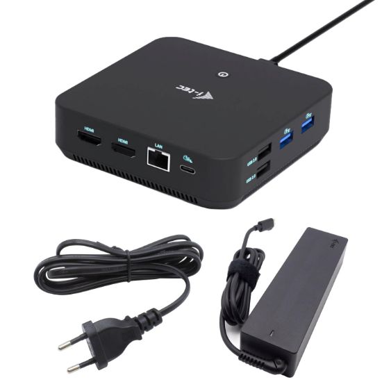 Obrázek i- tec USB- C DP Dual HDMI Docking Station, PD 100W + Universal Charger 100W