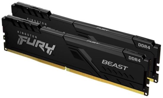 Obrázek KINGSTON DIMM DDR4 64GB (Kit of 2) 3200MT/s CL16 FURY Beast Černá