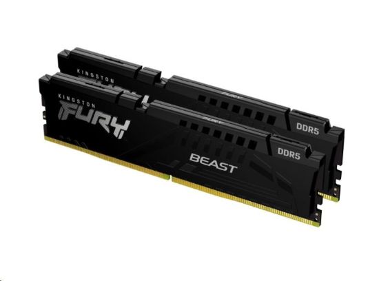 Obrázek KINGSTON DIMM DDR5 32GB (Kit of 2) 5200MT/ s CL40 FURY Beast Černá