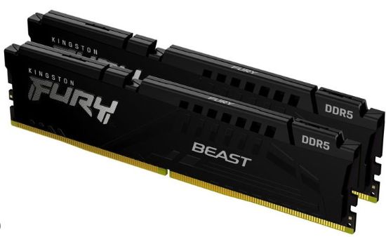 Obrázek KINGSTON DIMM DDR5 16GB (Kit of 2) 5200MT/ s CL40 FURY Beast Černá
