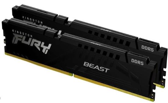 Obrázek KINGSTON DIMM DDR5 32GB (Kit of 2) 5600MT/ s CL36 FURY Beast Černá EXPO
