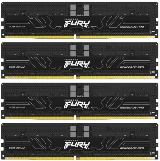 Obrázek KINGSTON DIMM DDR5 64GB (Kit of 4) 5600MT/ s CL36 FURY Renegade Pro ECC Reg PnP