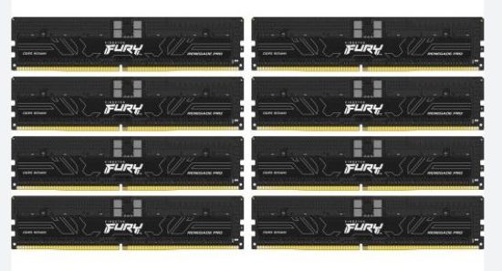 Obrázek KINGSTON DIMM DDR5 256GB (Kit of 8) 5600MT/ s CL36 FURY Renegade Pro ECC Reg PnP