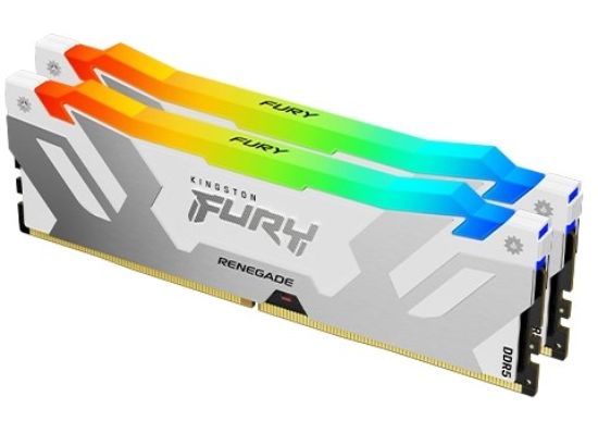 Obrázek KINGSTON DIMM DDR5 32GB (Kit of 2) 6800MT/ s CL36 FURY Renegade Bílá RGB XMP