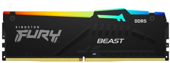 Obrázek KINGSTON DIMM DDR5 128GB (Kit of 4) 5600MT/ s CL40 FURY Beast RGB XMP