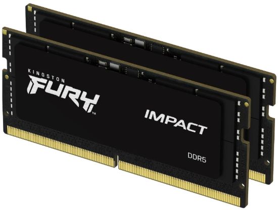 Obrázek KINGSTON SODIMM DDR5 32GB (Kit of 2) 6000MT/ s CL38 FURY Impact XMP
