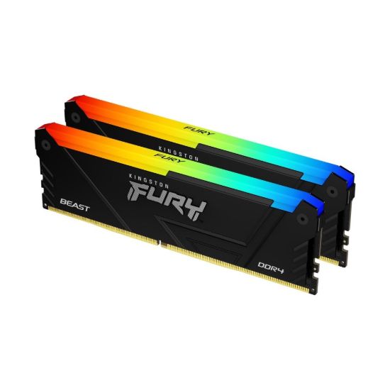 Obrázek KINGSTON DIMM DDR4 64GB (Kit of 2) 3200MT/ s CL16 FURY Beast RGB, XMP