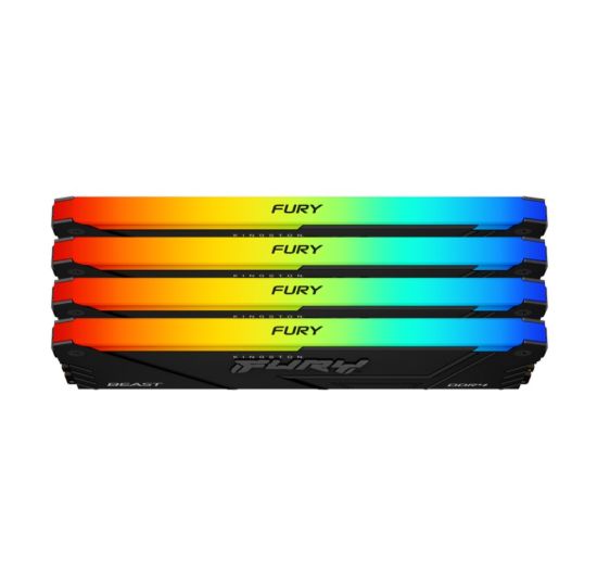 Obrázek KINGSTON DIMM DDR4 128GB (Kit of 4) 3600MT/ s CL18 FURY Beast RGB, XMP
