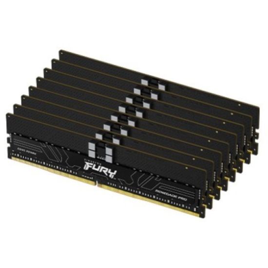 Obrázek KINGSTON DIMM DDR5 128GB (Kit of 8) 6000MT/ s CL32 ECC 1Rx8 FURY Renegade Pro EXPO