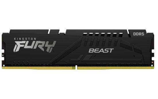 Obrázek KINGSTON DIMM DDR5 16GB 6400MT/ s CL32 ECC FURY Beast XMP Černá