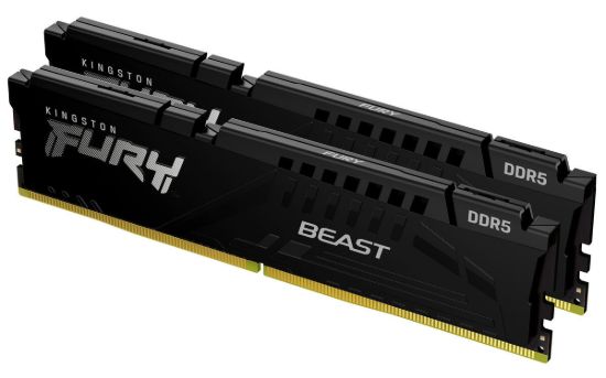 Obrázek KINGSTON DIMM DDR5 64GB (Kit of 2) 6400MT/ s CL32 ECC FURY Beast EXPO Černá