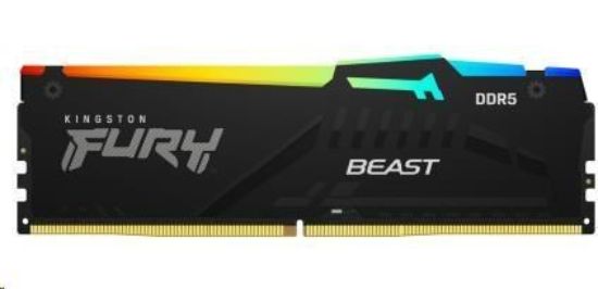 Obrázek KINGSTON DIMM DDR5 16GB 6000MT/ s CL36 FURY Beast RGB Černá EXPO