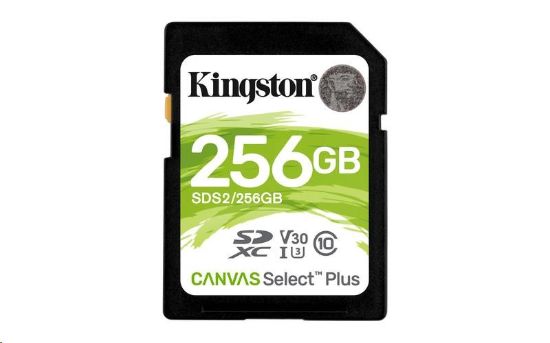 Obrázek Kingston SDXC karta 256GB SecureDigital Canvas Select Plus (SDXC) 100R 85W Class 10 UHS- I