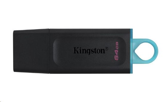 Obrázek Kingston Flash Disk 64GB USB3.2 Gen 1 DataTraveler Exodia (Black + Teal)