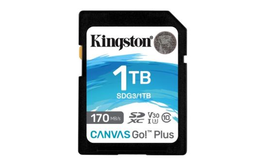Obrázek Kingston SDXC karta 1TB Canvas Go! Plus, R: 170/ W: 90MB/ s, Class 10, UHS- I, U3, V30