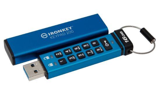 Obrázek Kingston Flash Disk IronKey 16GB USB- C IronKey Keypad 200C, FIPS 140- 3 Lvl 3 (Pending) AES- 256