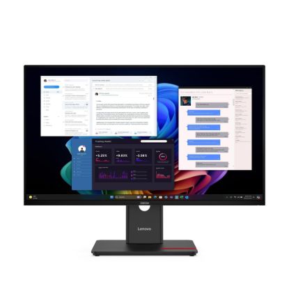 Obrázek BAZAR - LENOVO LCD T27UD-40 - 27",IPS,16:9,3840x2160,60Hz,350cd/m2,1500:1,4ms,HDMI,DP,USB Hub,USB-C,RJ45 - Poš. ob