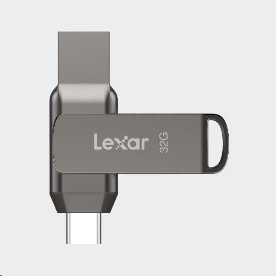 Obrázek Lexar JumpDrive Dual Drive D400 Type- C/ Type- C & Type- A, up to 100MB/ s read (USB 3.1) 32GB