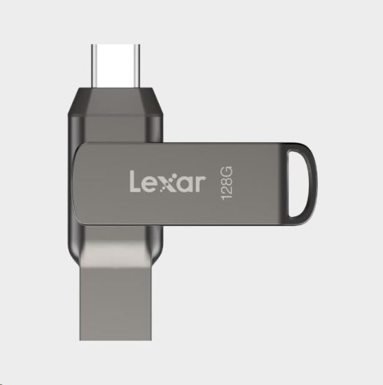 Obrázek Lexar JumpDrive Dual Drive D400 Type- C/ Type- C & Type- A, up to 130MB/ s read (USB 3.1) 128GB