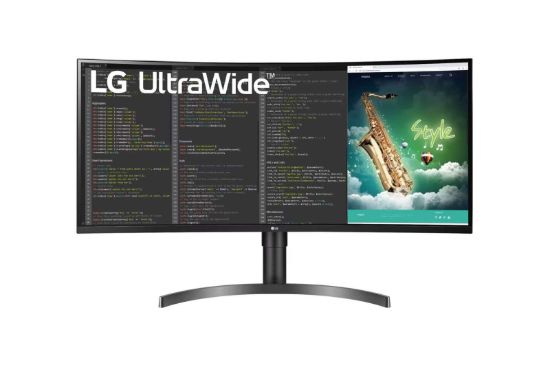 Obrázek LG MT VA LCD LED 35" 35WN75CP - VA panel, 3440x1440, 2xHDMI, DP, USB- C, repro, zakriven, vysk stavitelny