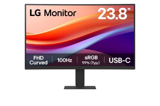 Obrázek LG MT VA LCD LED 23, 8" 24U421A - VA panel, 1920x1080, zakřivený, 100hz, USB- C, HDMI
