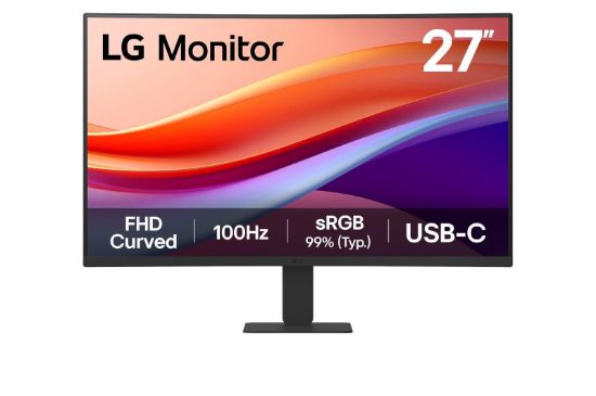 Obrázek LG MT IPS LCD LED 27" 27U421A - VA panel, 1920x1080, zakřivený, 100hz, USB- C, HDMI