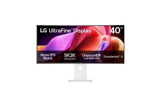 Obrázek LG MT IPS LED 40" 40U990A-W - NanoIPS, 5120x2160, 21:9, HDMI, DP, USB-C, thunderbolt, zakřivený, nast. výška, repro