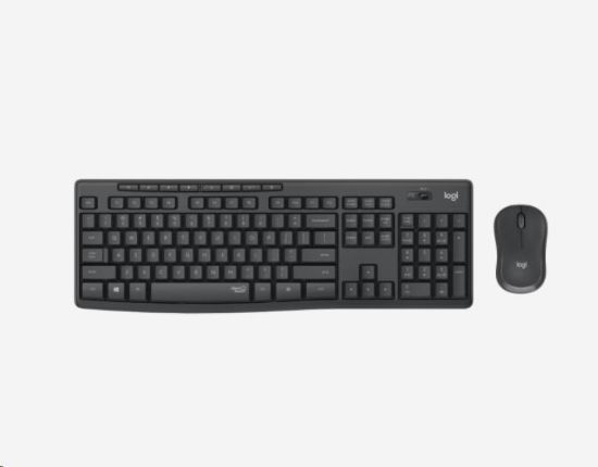 Obrázek Logitech Silent Wireless Combo MK295, bezdrátová klávesnice + myš, 2.4 GHz, CZ/ SK, Graphite
