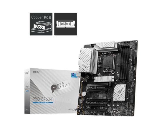 Obrázek MSI MB Sc LGA1700 PRO B760- P II, Intel B760, 4xDDR5, 1xDP, 1xHDMI