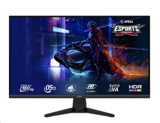 Obrázek MSI LCD MAG 325QF E18V, 31.5" 2560x1440, 180Hz, 300nits,1ms, 10bit, HDMI, DP, Audio, Vesa, Black