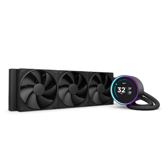 Obrázek NZXT vodní chladič Kraken 360 ELITE / 3x120mm fan / 4- pin PWM / LCD disp. / 6 let