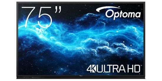Obrázek Optoma 3752RK IFPD 75" - interaktivní dotykový, 4K UHD, multidotyk 40prstu, Android 11, 4GB RAM/ 32GM ROM,