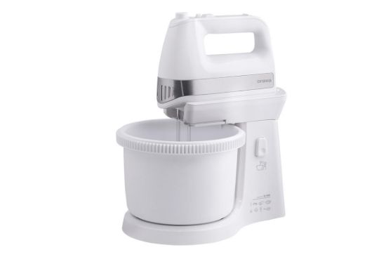 Obrázek Orava SL- 400 C ruční šlehač s nádobou, 400 W, 85 dB, 5 rychlostí, 2.5 l objem mísy, pulzní spínač, bílá