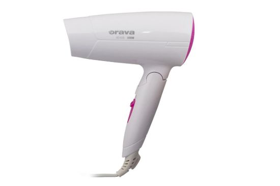 Obrázek Orava HD- 406 cestovní fén, 1200 W, sklopná rukojeť, 79 dB, bílá