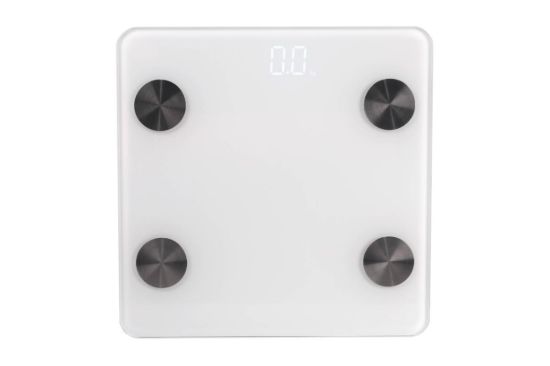 Obrázek Orava EV- 600 BT osobní váha, bluetooth, LED displej, kg/ lb, Android, iOS, do 180 kg, skleněná