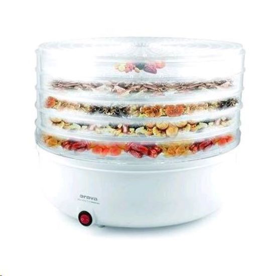 Obrázek Orava SU- 103 A sušička ovoce a zeleniny, 90 W, 5 roštů, regulace teploty, 55 dB, bílá