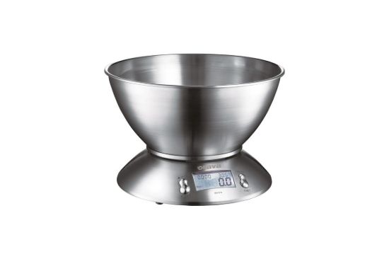 Obrázek ORAVA EV- 3 S digitální kuchyňská váha, LCD displej, přesnost 1 g, funkce TARE, nerez, časovač