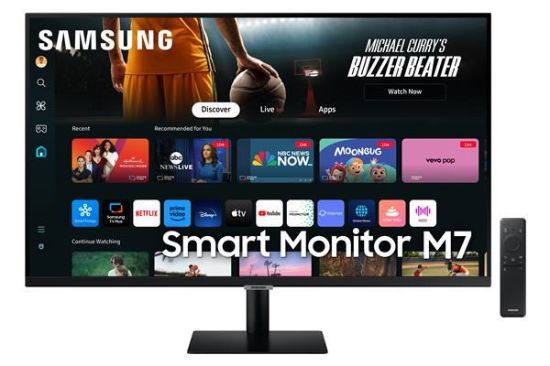 Obrázek SAMSUNG MT LED LCD 32" Smart Monitor M7 (M70D) Černá, UHD, HDR 10, WIFI, Bluetooth 4.2, USB- C