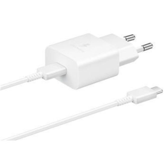 Obrázek Samsung cestovní nabíječka EP- T1510XWE, PD, 15W, kabel USB- C, bílá