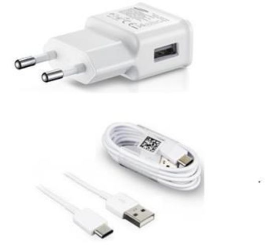 Obrázek Samsung síťová nabíječka EP- TA200EWE + EP- DG970BWE, USB- C, 15W, bílá - bulk